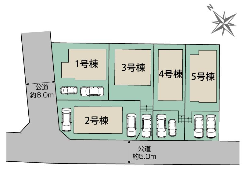 ブルーミングガーデン八王子市堀之内５棟の見取り図