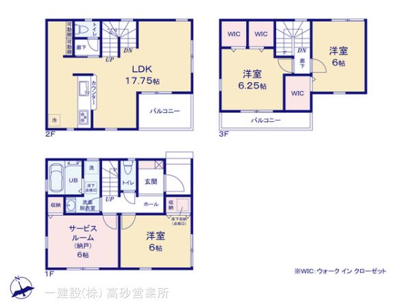 リーブルガーデン川口市坂下町の見取り図