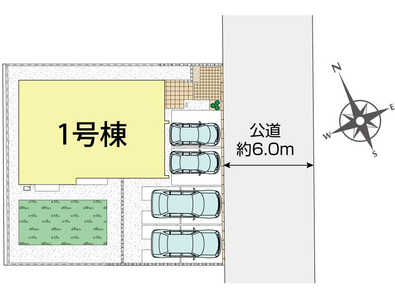 ブルーミングガーデン千葉市花見川区こてはし台２丁目３期１棟の見取り図