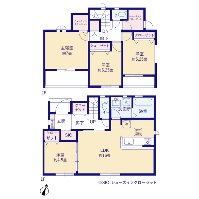 グラファーレ4295奈良市帝塚山２期１棟の見取り図
