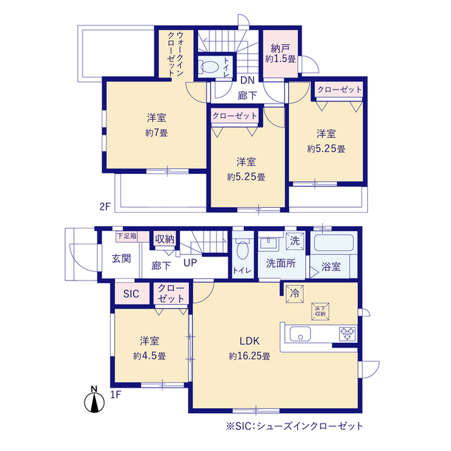 グラファーレ4295生駒市鹿ノ台西３期１棟の見取り図