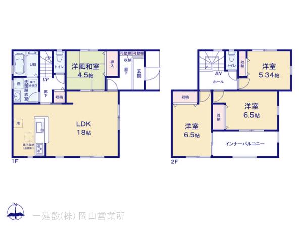 リーブルガーデン倉敷市玉島乙島第４の見取り図