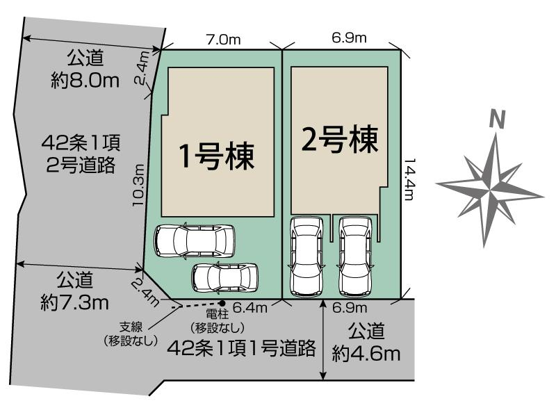 ブルーミングガーデン枚方市渚栄町２棟の見取り図