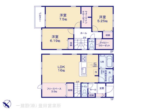 リーブルガーデン安城市今本町の見取り図