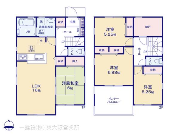 リーブルガーデン橿原市曽我町７期の見取り図