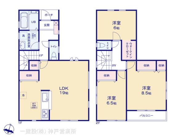 リーブルガーデン神戸市中央区熊内町の見取り図