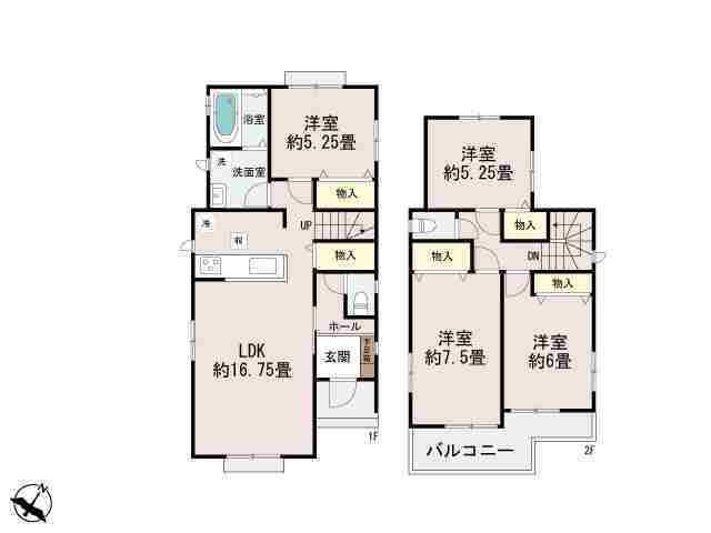 ハートフルタウン(神戸東)三木本町1丁目の見取り図