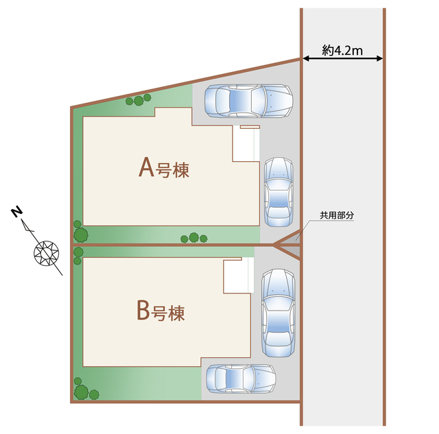 ハートフルタウン所沢上新井6期の見取り図