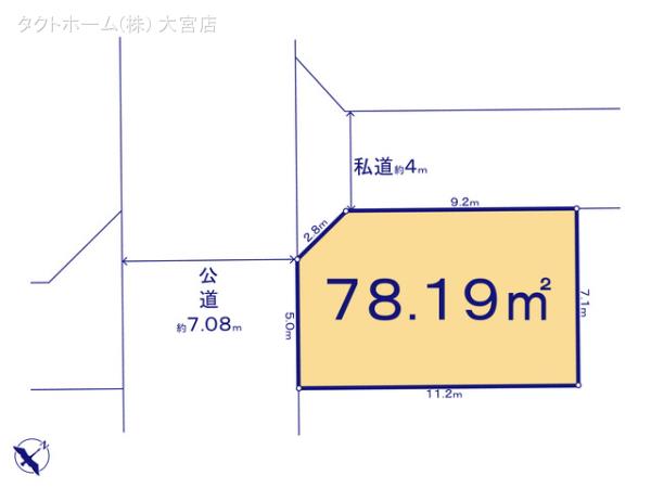 グラファーレ4208越谷市上間久里９期１棟の見取り図