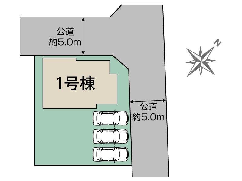 ブルーミングガーデン甲府市羽黒町２期１棟の見取り図