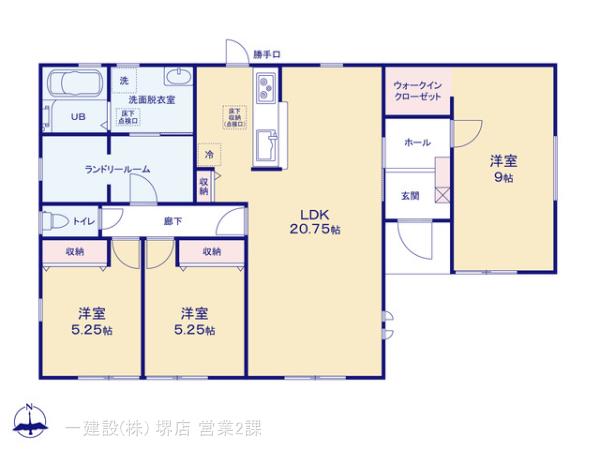 リーブルガーデン羽曳野市島泉８期の見取り図