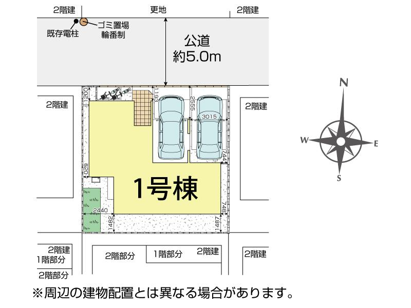 ブルーミングガーデン川越市霞ヶ関北６丁目１棟の見取り図