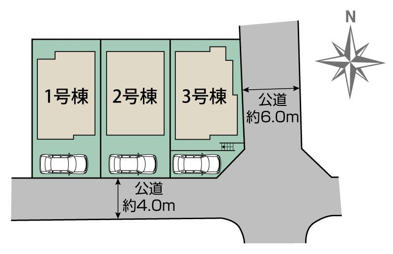 ブルーミングガーデン八王子市富士見町３棟の見取り図