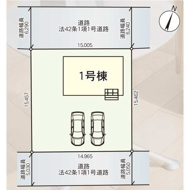 クレイドルガーデン十和田市東十四番町 第3の見取り図
