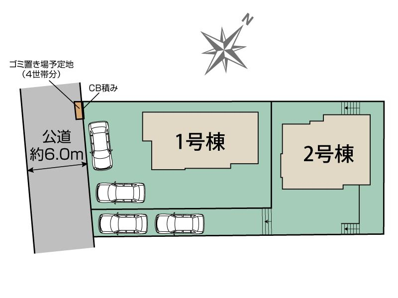 ブルーミングガーデン川崎市麻生区栗木３丁目２棟の見取り図