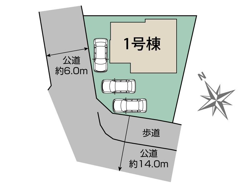 ブルーミングガーデン宇都宮市西川田３丁目１棟の見取り図