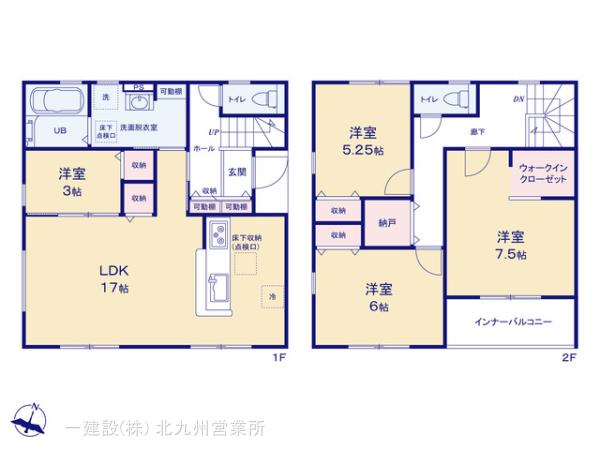 リーブルガーデン八幡東区桃園第二の見取り図
