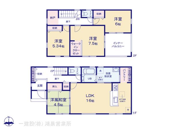リーブルガーデン小川町小川第７の見取り図
