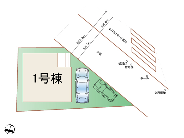 ハートフルタウン志木市柏町五丁目の見取り図