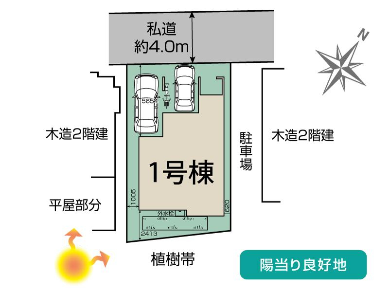 ブルーミングガーデンさいたま市見沼区上山口新田１棟の見取り図