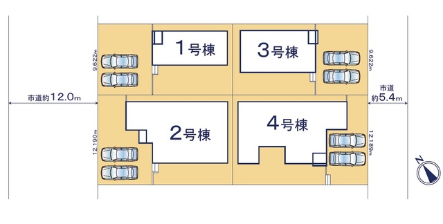 リナージュ常滑保示町６丁目　第１期の見取り図