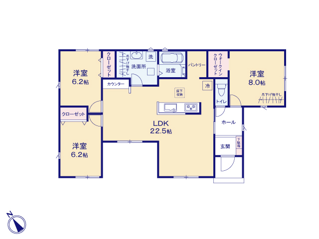 リナージュ常滑保示町６丁目　第１期の見取り図