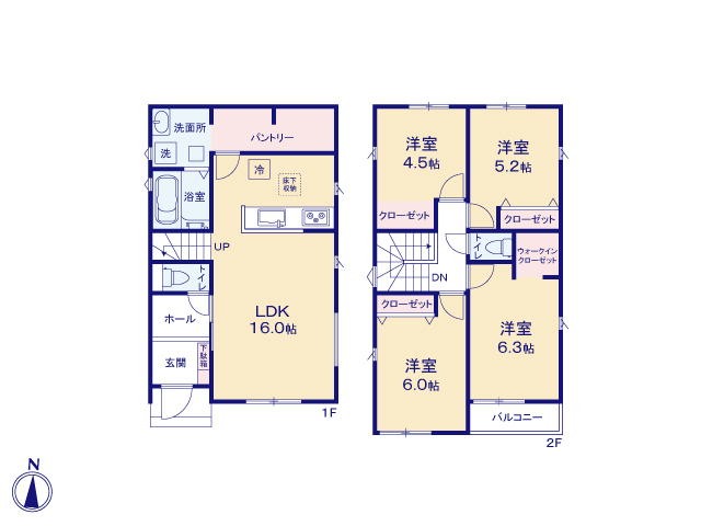 リナージュ湖西新居町新居　第３期の見取り図