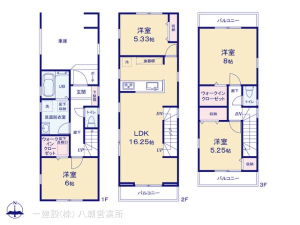 リーブルガーデン足立区梅田２期の見取り図