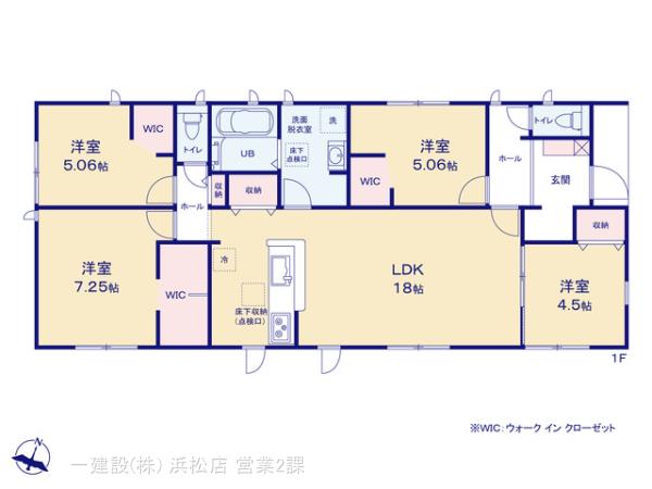 リーブルガーデン新城東沖野第１期の見取り図
