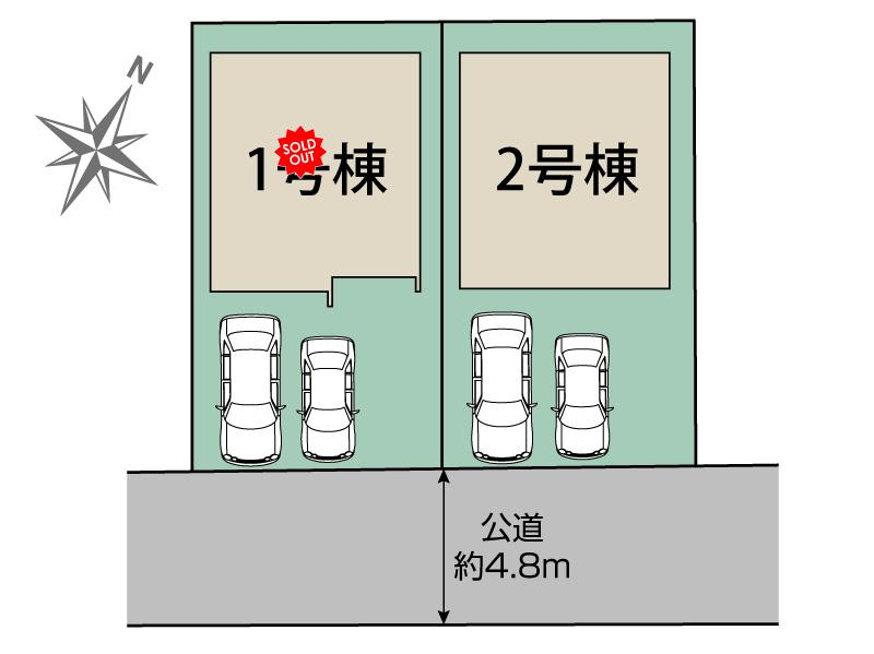 ブルーミングガーデン福岡市東区香椎５丁目２棟の見取り図