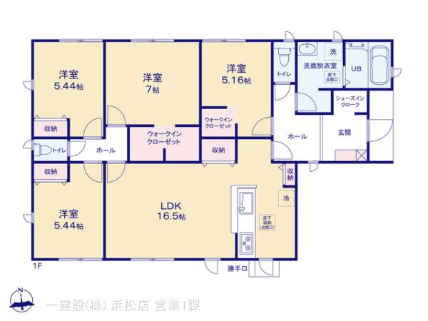 リーブルガーデン磐田福田17期の見取り図