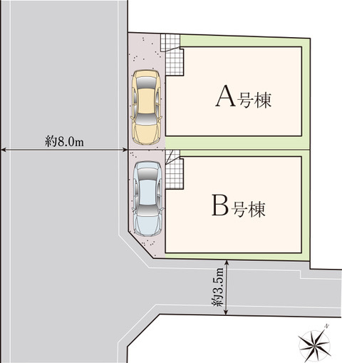 ハートフルタウン北区奈良町の見取り図
