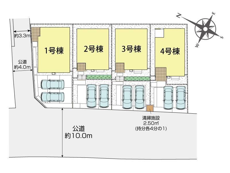 ブルーミングガーデン川口市安行領家４期４棟の見取り図