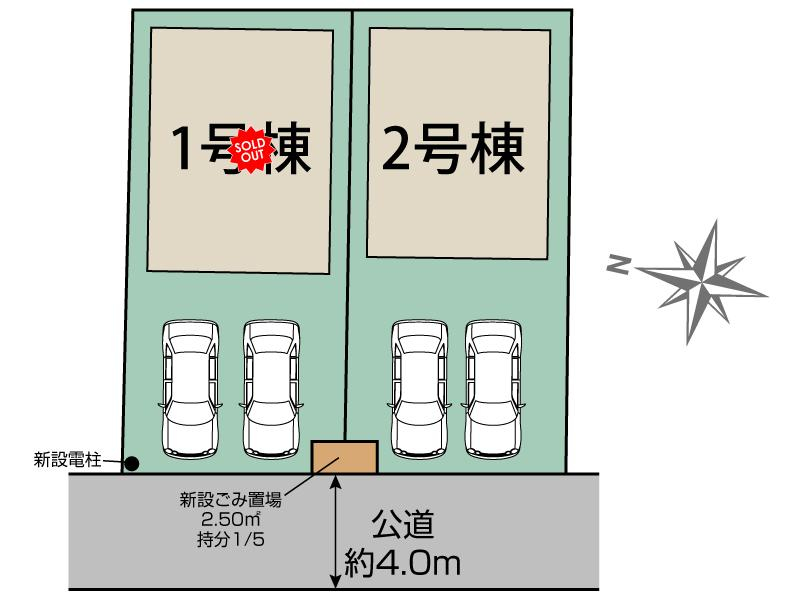ブルーミングガーデンさいたま市北区奈良町２期２棟の見取り図