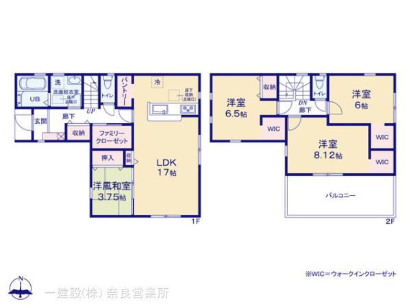 リーブルガーデン奈良宝来３丁目の見取り図