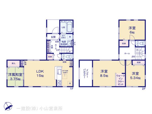 リーブルガーデン第５小山西城南の見取り図