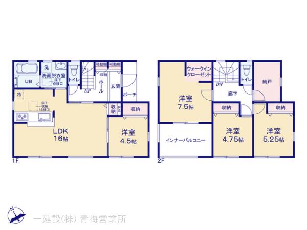 リーブルガーデン青梅河辺第１０の見取り図