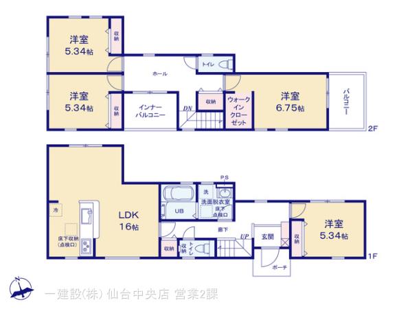 リーブルガーデン若林上飯田２丁目Ⅲの見取り図