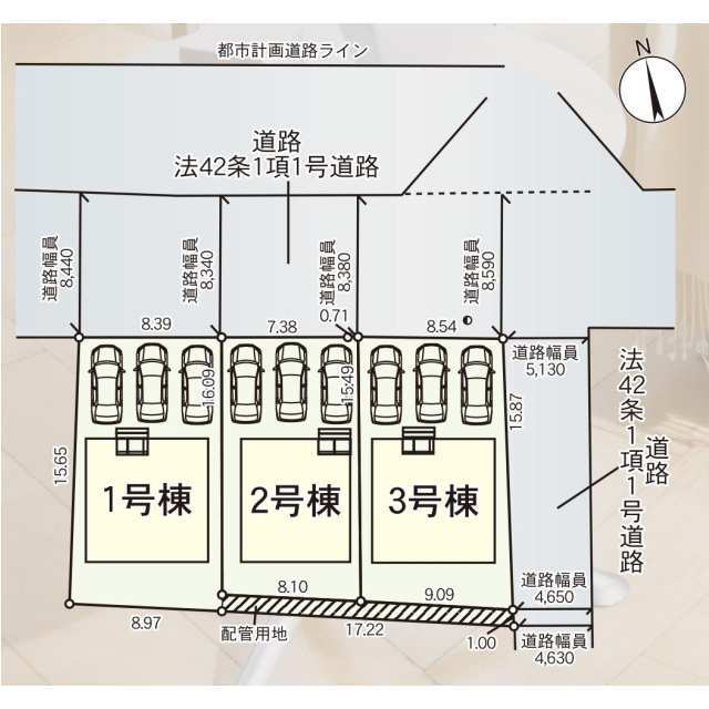 クレイドルガーデン美里町牛飼 第2の見取り図