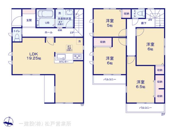 リーブルガーデン吉川栄町第２の見取り図