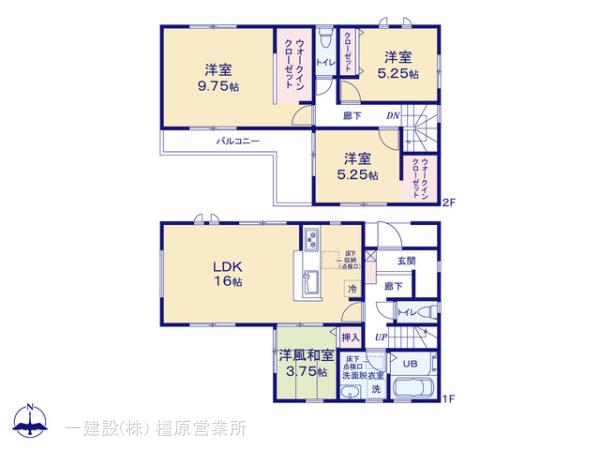 リーブルガーデン橿原市曽我町９期の見取り図