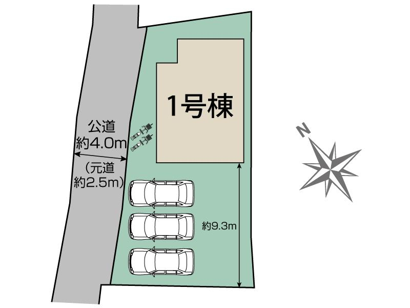 ブルーミングガーデン豊明市阿野町東阿野１棟の見取り図