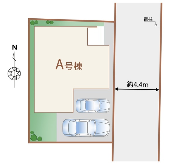 ハートフルタウン第7青葉区中江の見取り図