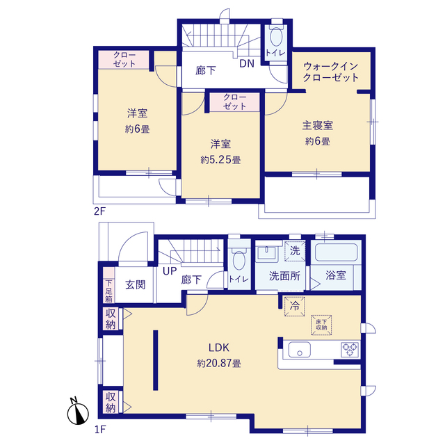 グラファーレ4279宜野湾市大謝名４棟の見取り図