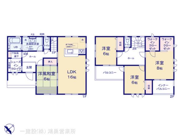 リーブルガーデン鴻巣新井第４の見取り図