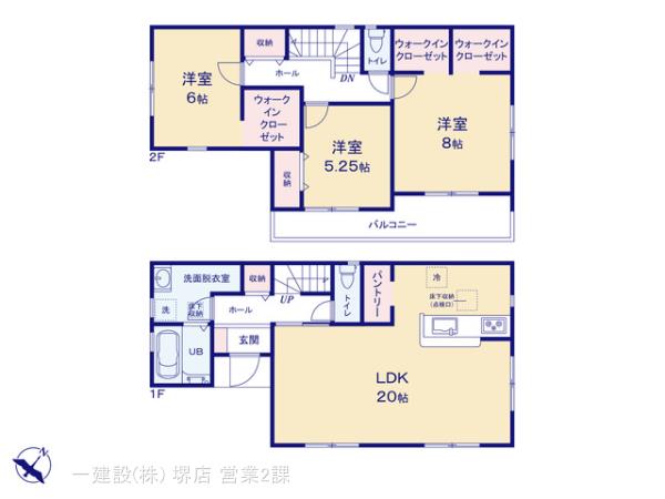 リーブルガーデン泉大津松之浜町３期の見取り図