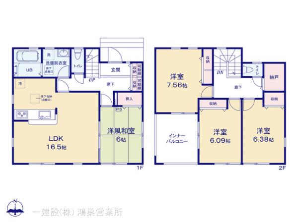 リーブルガーデンさいたま市西区島根の見取り図