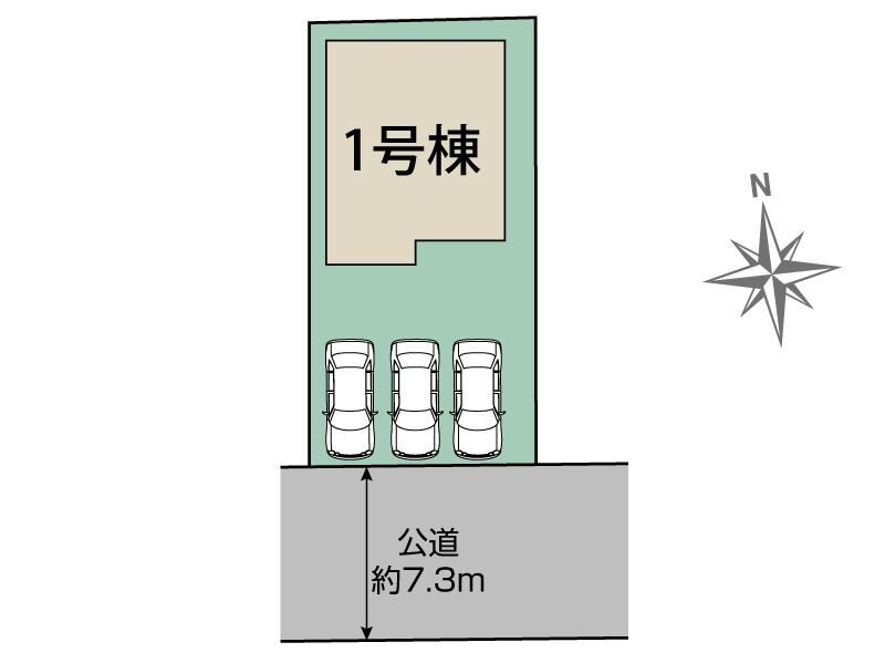 ブルーミングガーデン福島市大森鶴巻１棟の見取り図