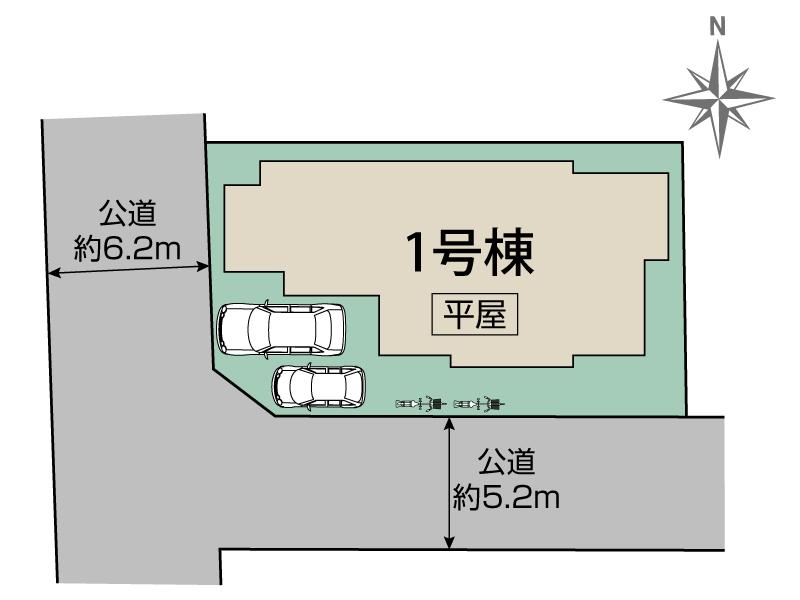 ブルーミングガーデン宇都宮市花房１丁目１棟の見取り図