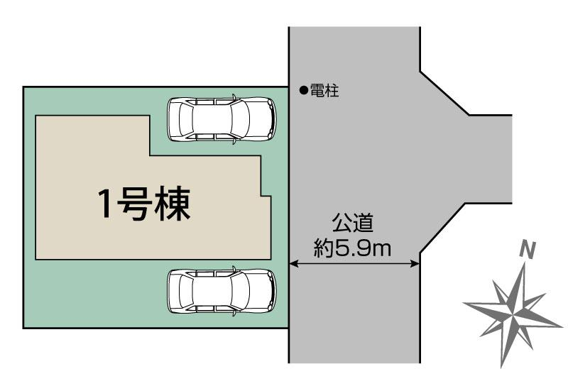 ブルーミングガーデン川越市吉田２期１棟の見取り図